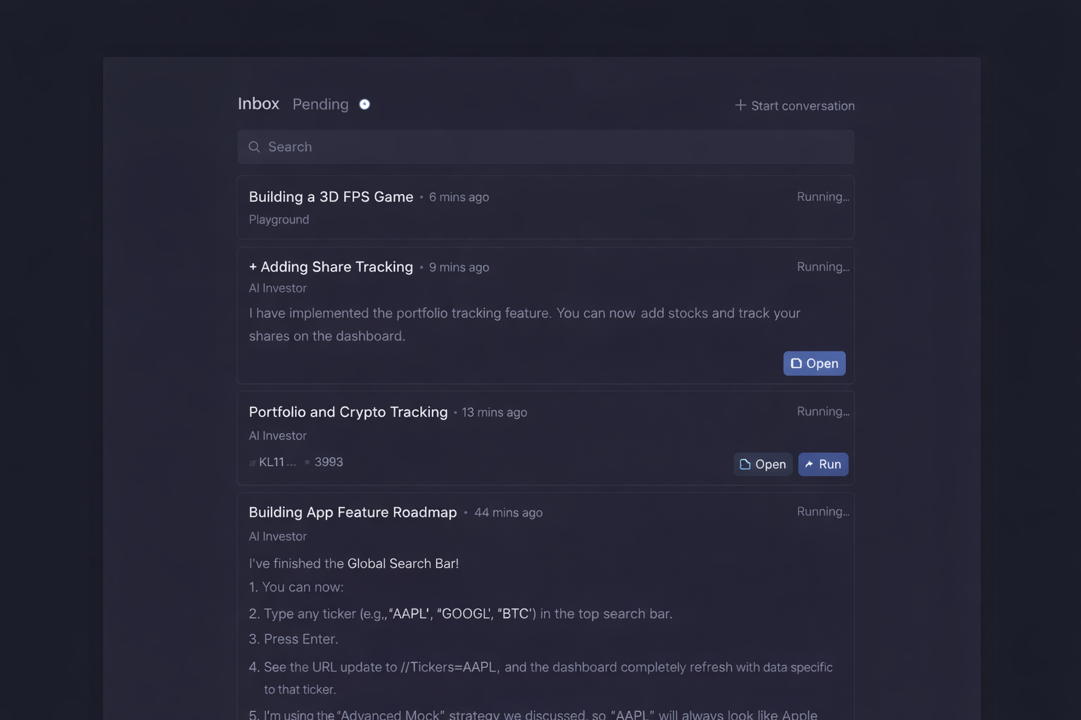 El frame muestra una interfaz de usuario de software con un tema oscuro. En la p