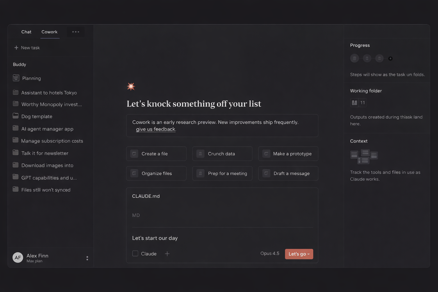 El frame presenta una interfaz oscura de una aplicación con varias secciones. A 